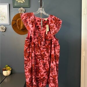 Pilcro NWT Woman’s Floral Ruffled Dress Size:XL
